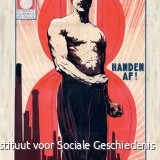 Handen af! (jaren 1920).
Affiche van Constant Dratz voor de 8 urendag