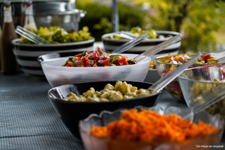 Foto van eten buffet