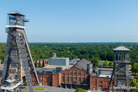 Zicht op C-mine in Genk (Limburg)