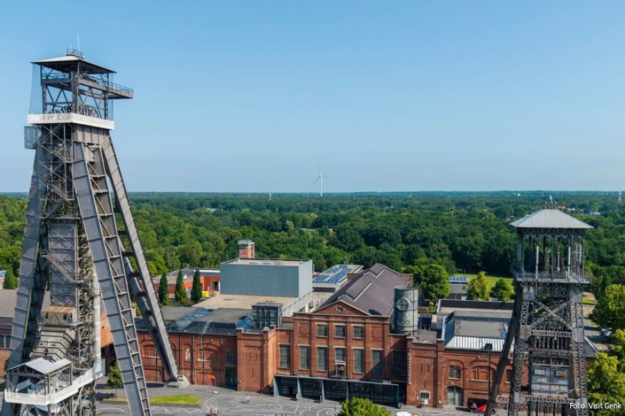Zicht op C-mine in Genk (Limburg)